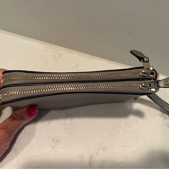 Coach Pewter Wristlet with Strap - Picture 3 of 5